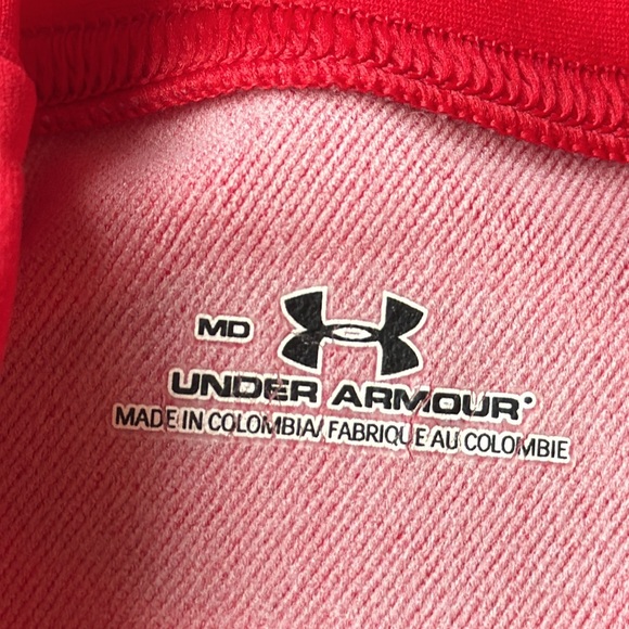 Under Armour Women's Long Sleeve Mock Neck Top - Vibrant Red - Medium - Picture 6 of 12